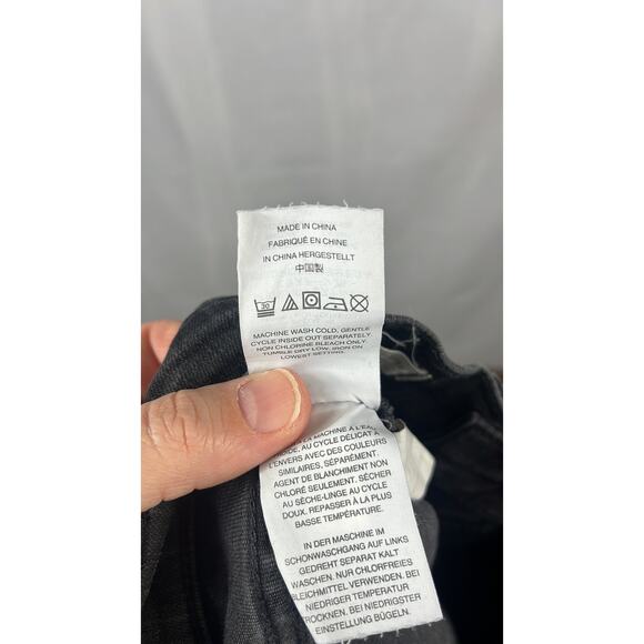 Madewell 9” High Rise Skinny Jean in Lunar Wash Black. - Picture 10 of 12